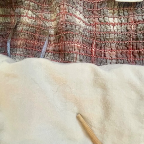 Maeve Anthropologie Babydoll Mini Dress Cottagecore Plaid Flutter Sleeves Small - Picture 9 of 10